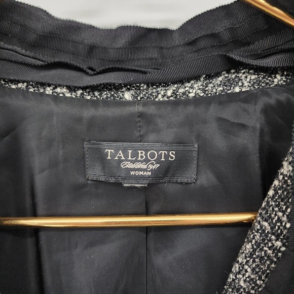 Talbots Black and White Tweed Blazer - Picture 2 of 7